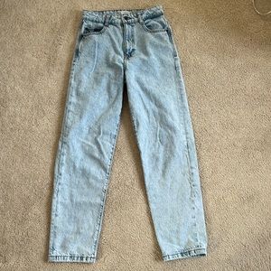 Zara Straight Leg Light Wash Jeans